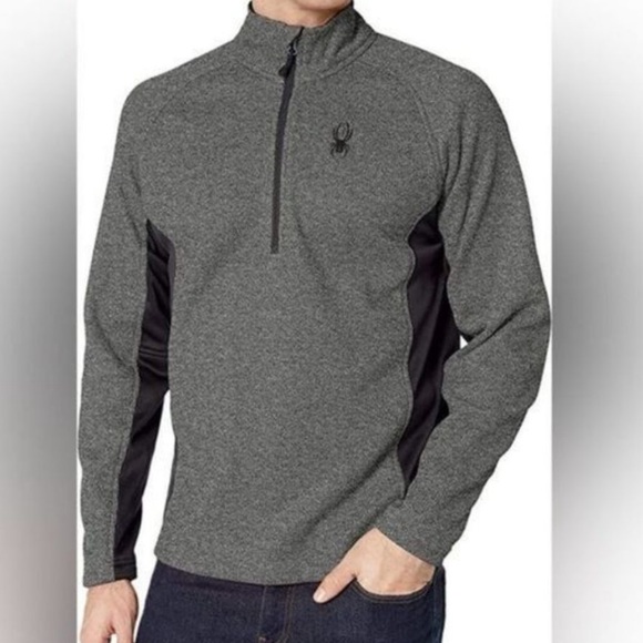 Spyder Men's Grey & Black Outbound Novelty Mid Weight Stryke Jacket S - Picture 1 of 8